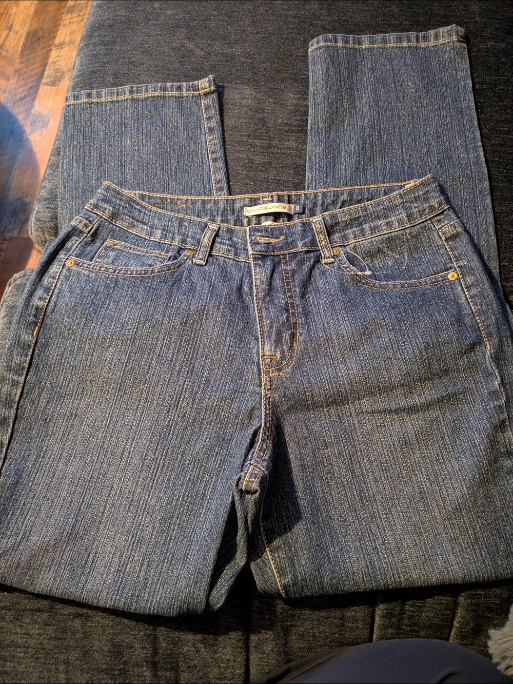 Classic Straight-Leg Jeans in Medium Blue